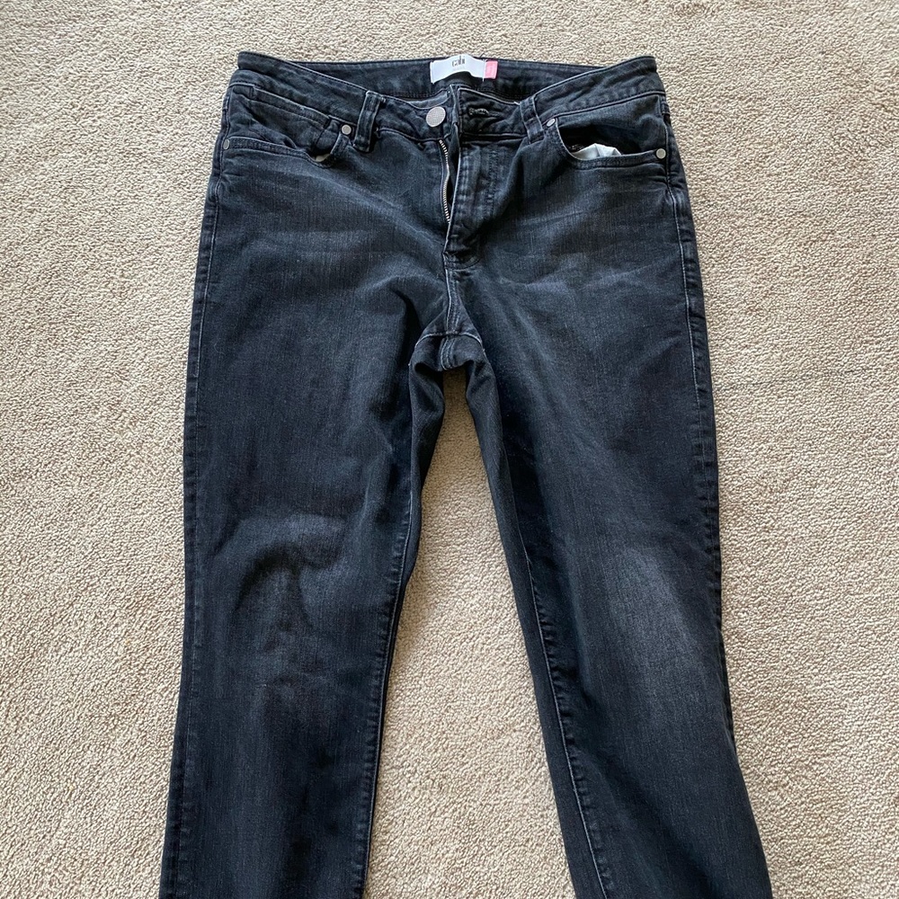 Cabi high straight jeans black size 10